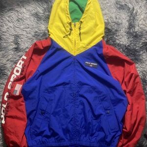 Vintage Polo Sport Ralph Lauren Colorblock Windbreaker